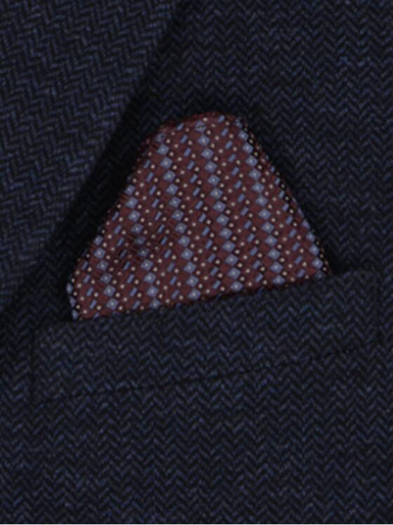 engbers Herren Einstecktuch gemustert Karminrot 33182