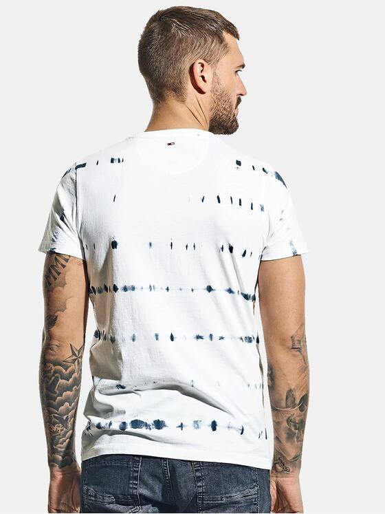 emilio adani Herren Batik-Shirt Weiß 31065