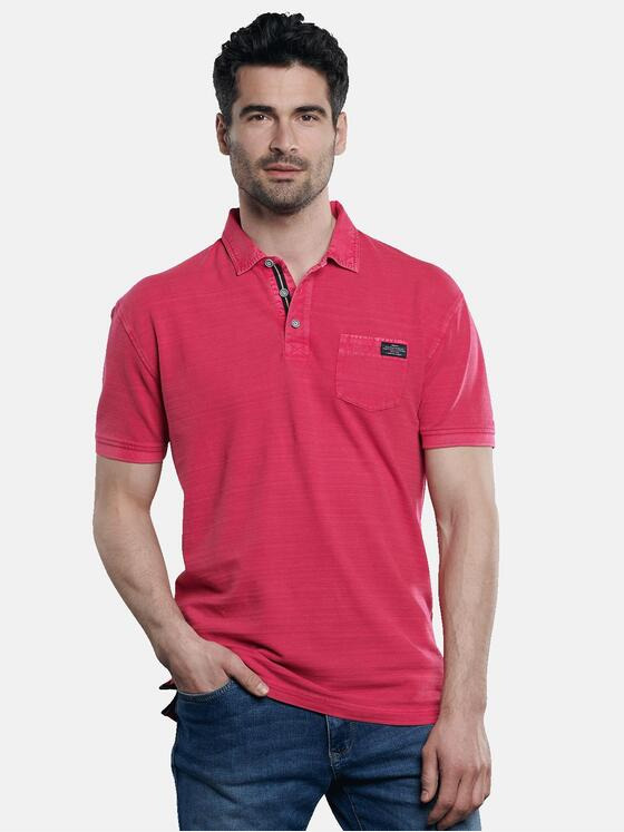 engbers Herren Poloshirt gestreift Feuerrot 31663
