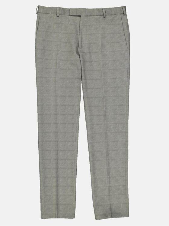 emilio adani Herren Anzug-Hose kariert Grau 34570