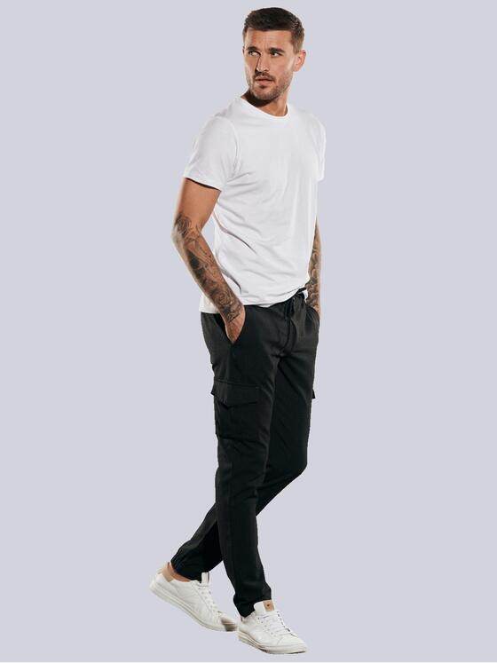 emilio adani Herren Cargo-Hose slim fit Grau 35240
