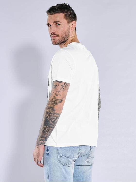 emilio adani Herren T-Shirt regular Weiß 38623