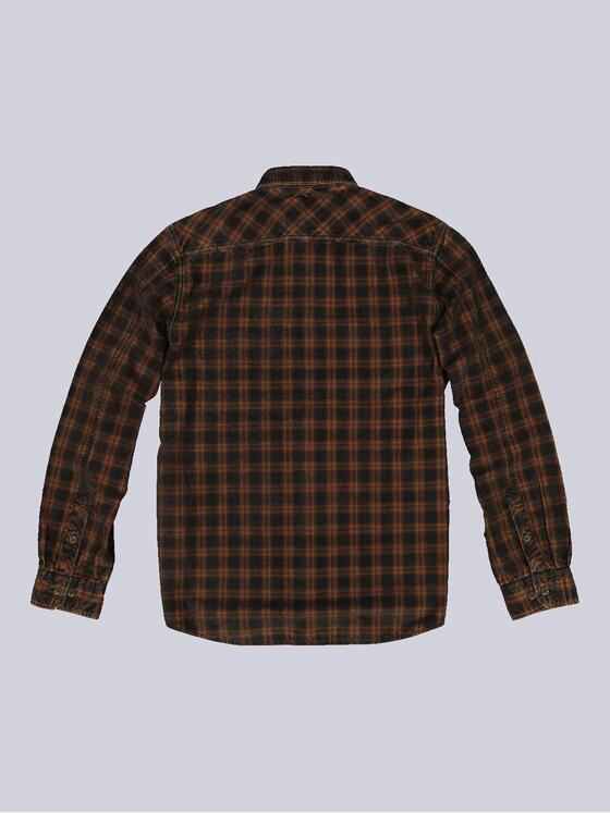 engbers Herren Langarm-Hemd aus Cord Rot 33670