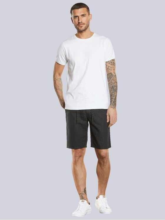 emilio adani Herren Chino-Bermuda regular Schwarz 34666