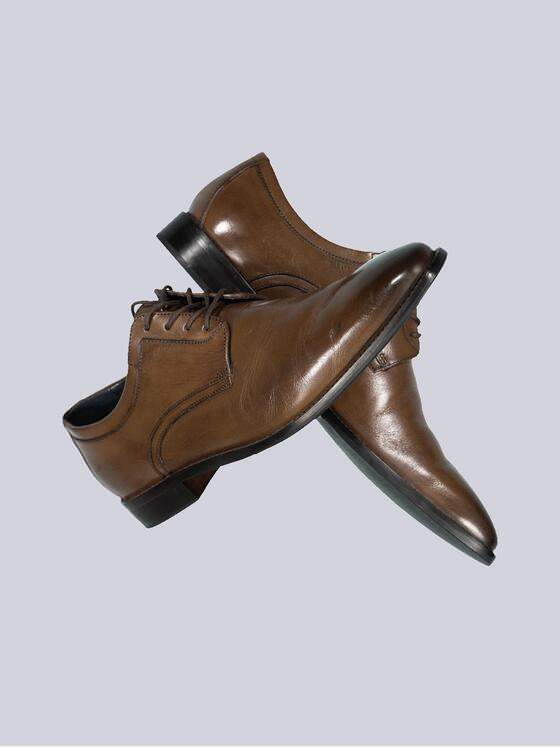 emilio adani Herren Business-Schuh aus Leder Braun 35699