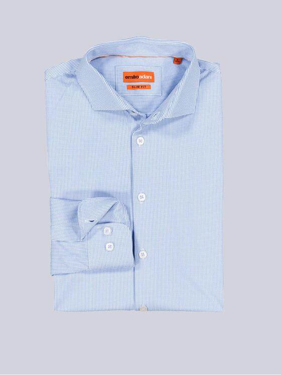 emilio adani Herren Funktionshemd langarm Blau 36119