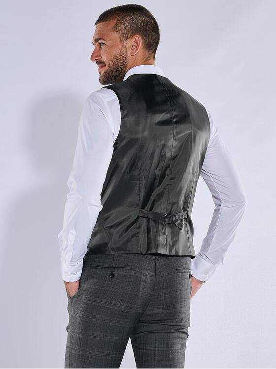 emilio adani Herren Sakko-Weste slim fit Grau 37813