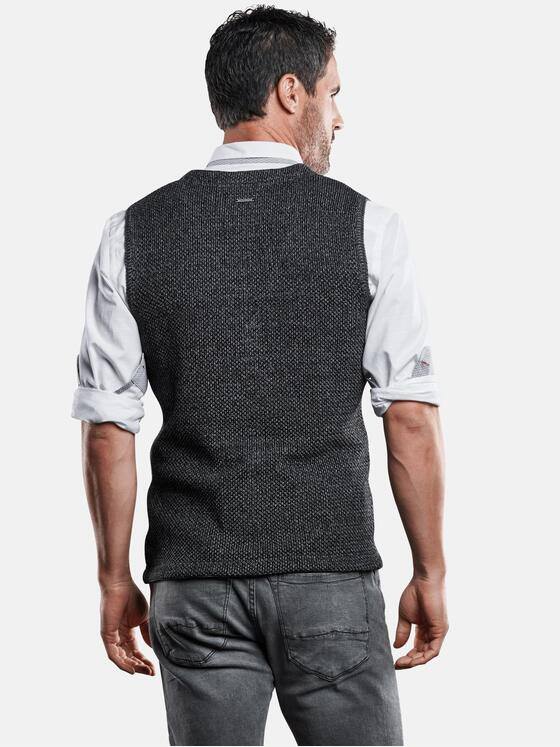 engbers Herren Strickweste Schwarz 28947
