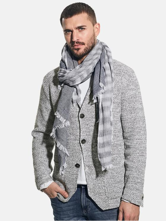 emilio adani Herren Stricksakko Silbergrau 31155