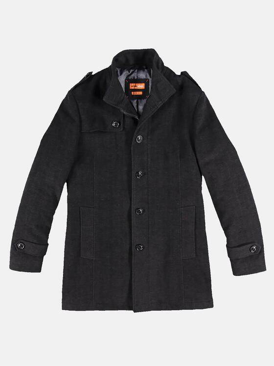 emilio adani Herren Stilvoller Mantel Grau 30224