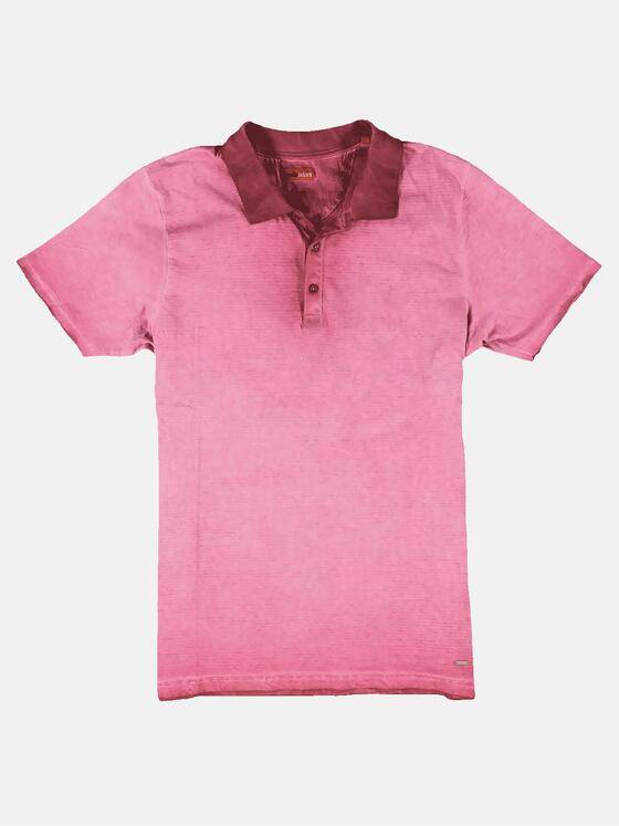 emilio adani Herren Poloshirt mit besonderem Waschverfahren Violett 30581