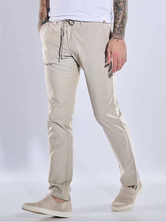emilio adani Herren Chino straight Beige 38615