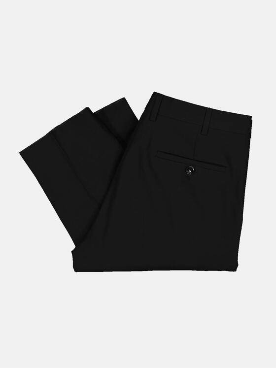 emilio adani Herren Anzug-Hose slim fit Schwarz 34572