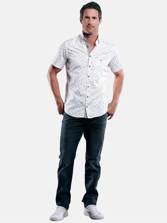 engbers Herren Hemd kurzarm Sonnenorange 29473