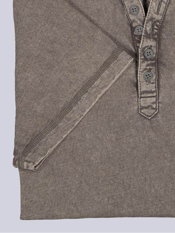 engbers Herren Henley-Shirt uni Braun 36154