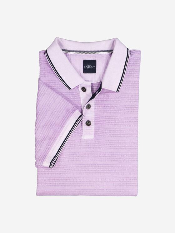 engbers Herren Polo-Shirt strukturiert Flieder 37003
