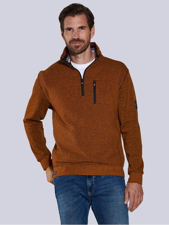 engbers Herren Sweatshirt regular Dunkelorange 36113