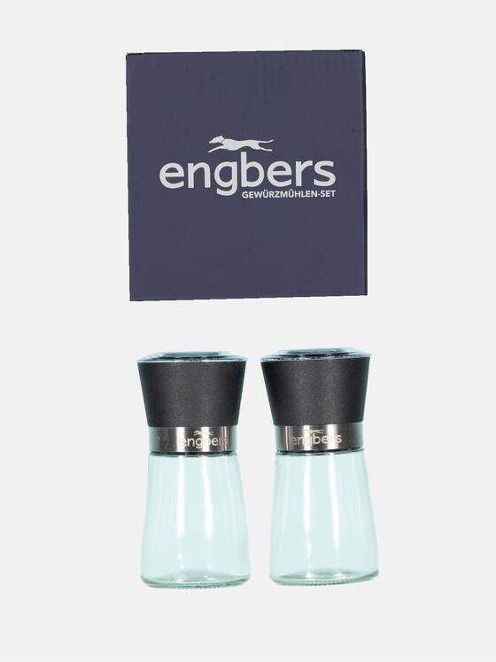 engbers Herren Gewürzmühlen-Set Schwarz 35296