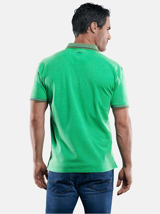 engbers Herren Poloshirt mit Konrasteffekten Grasgruen 29219