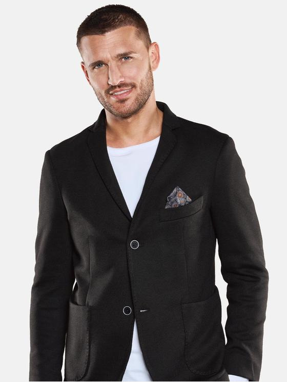 emilio adani Herren Sakko ungefüttert Schwarz 33308