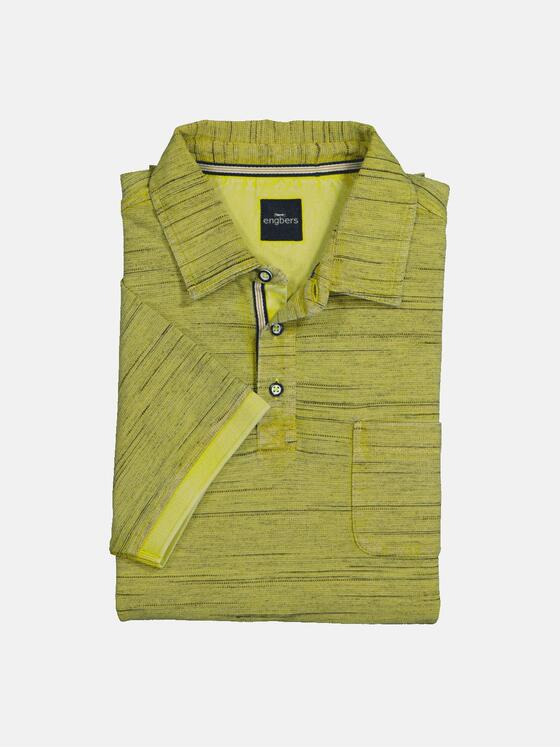 engbers Herren Polo-Shirt gestreift Hellgruen 36795