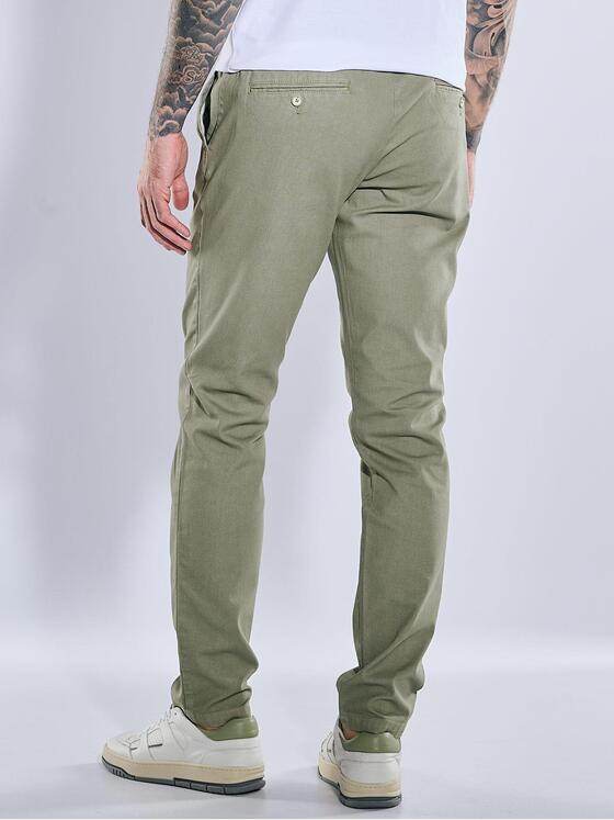 emilio adani Herren Chino regular Grün 39000
