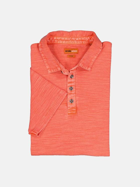 emilio adani Herren Polo-Shirt strukturiert Rot 36195