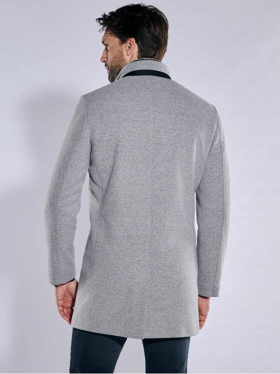 ENGBERS GERMANY Herren Mantel aus Baumwoll-Hightech-Gewebe Silbergrau 37792