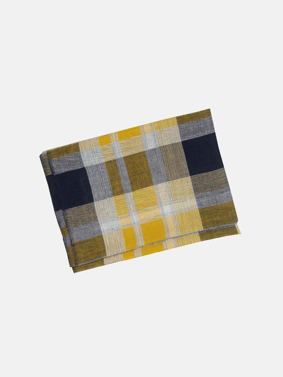 engbers Herren Schal kariert Safrangelb 34692