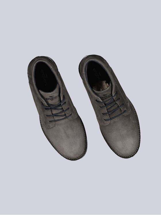 engbers Herren Boots aus Leder Dunkelgrau 33606