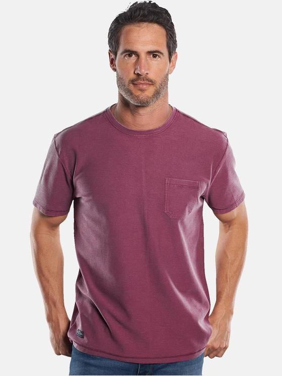 engbers Herren Atmungsaktives Sommershirt Magenta 30039