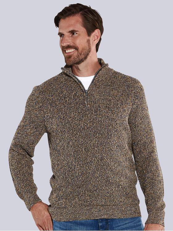 engbers Herren Pullover mit Troyerkragen Mehrfarbig 35551