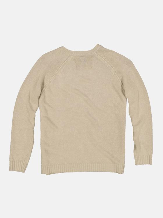 ENGBERS GERMANY Herren Pullover aus Leinen Braun 34688
