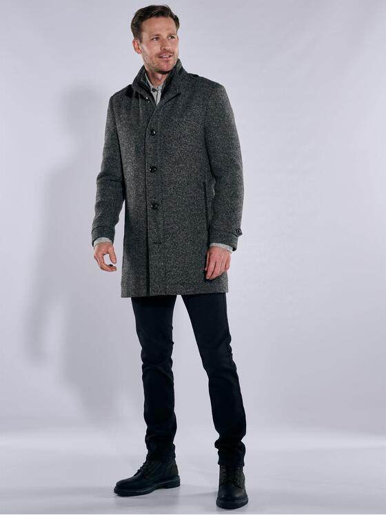 engbers Herren Mantel mit Inlet Anthrazit 37542