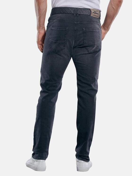 engbers Herren Softe High Stretch Denim mit gerader Passform Schwarz 29790