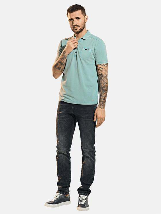 emilio adani Herren Poloshirt Türkis 31571