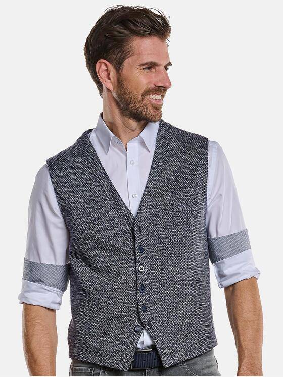 engbers Herren Sakko-Weste regular Blau 34077