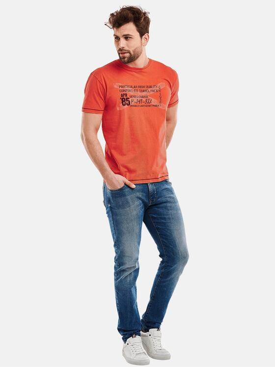 engbers Herren Modisch bedrucktes T-Shirt Orange 27336