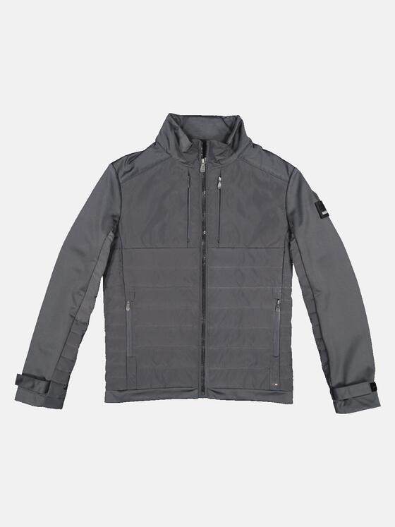 emilio adani Herren Soft Shell Jacke mit Stehkragen Grau 32566