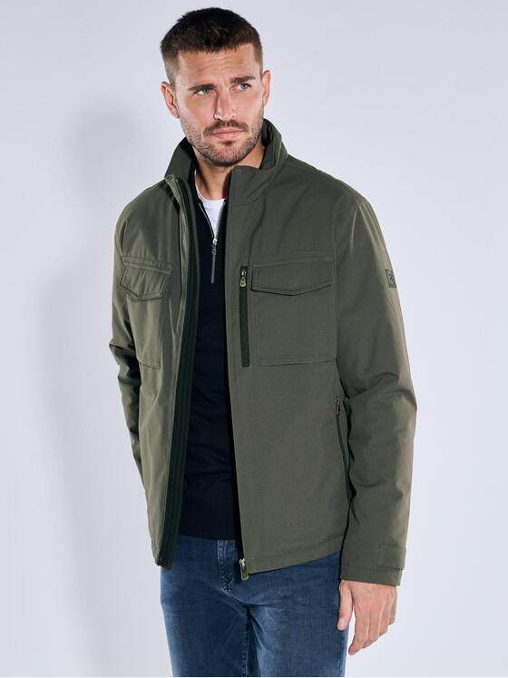 emilio adani Herren Jacke mit Funktionsdetails Grün 39086