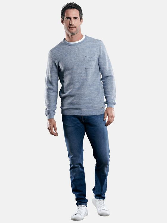 engbers Herren Modischer Pullover mit softem Warengriff Hellblau 29423