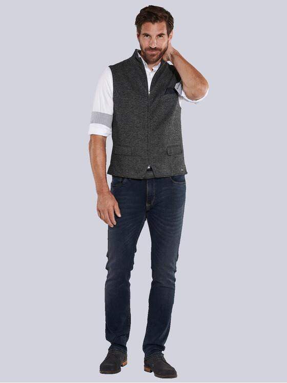 engbers Herren Sakko-Weste mit Zipper Grau 36007