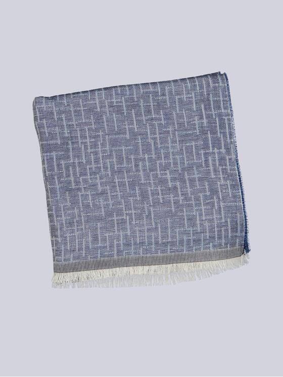 engbers Herren Schal gemustert Brilliantblau 38761