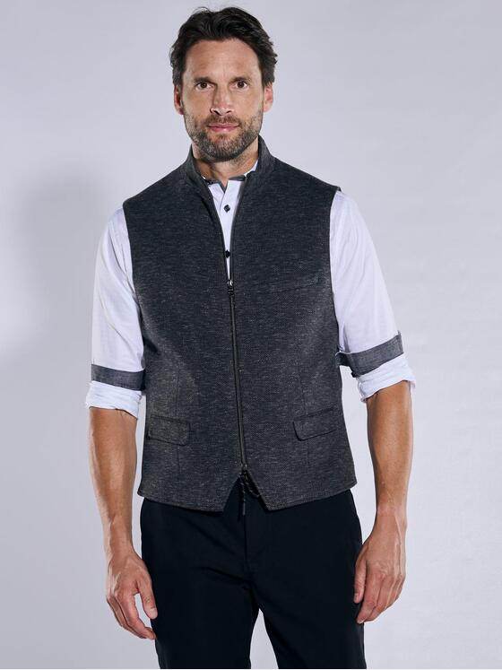 engbers Herren Sakko-Weste mit Zipper Saphirblau 38140