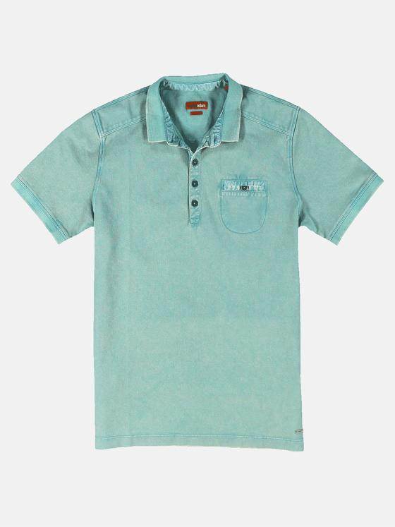 emilio adani Herren Poloshirt Türkis 31571