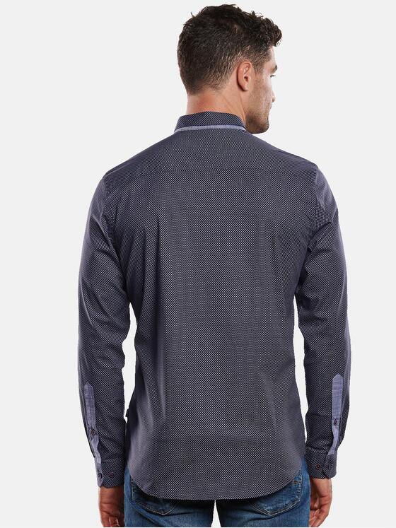 engbers Herren Langarm-Hemd gemustert Marineblau 32395