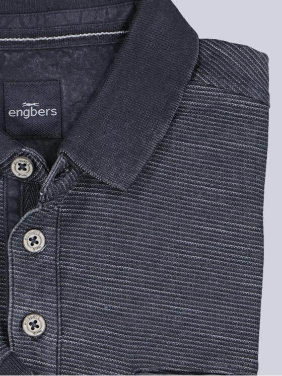 engbers Herren Polo-Shirt meliert Saphirblau 38966