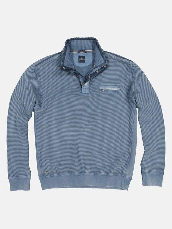 engbers Herren Sweatshirt mit Stehkragen Saphirblau 33760