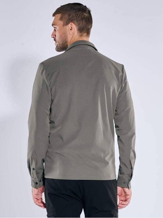 emilio adani Herren Overshirt aus Funktionsware Oliv 39201