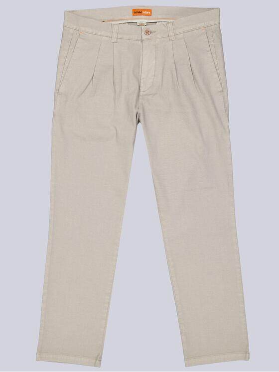 emilio adani Herren Chino mit Bundfalten Braunbeige 39114